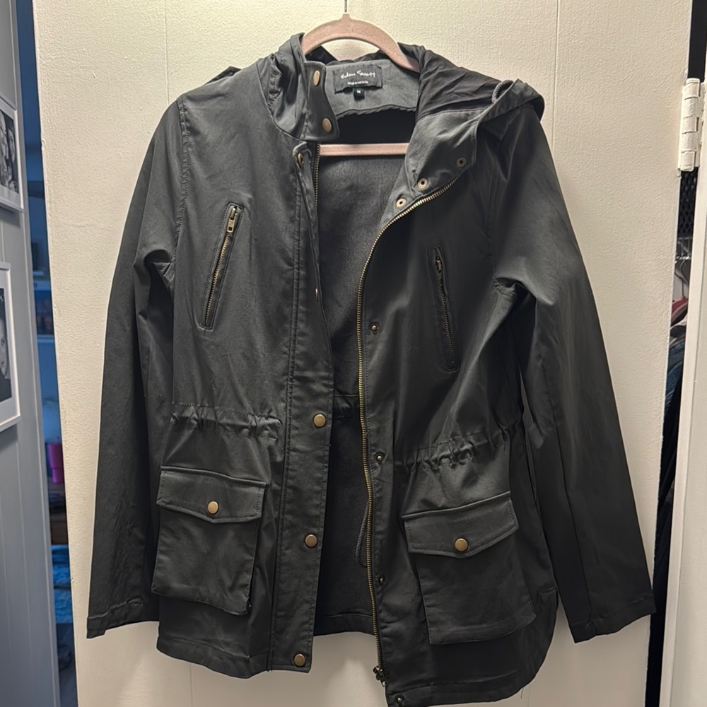 Society Black Hooded Jacket